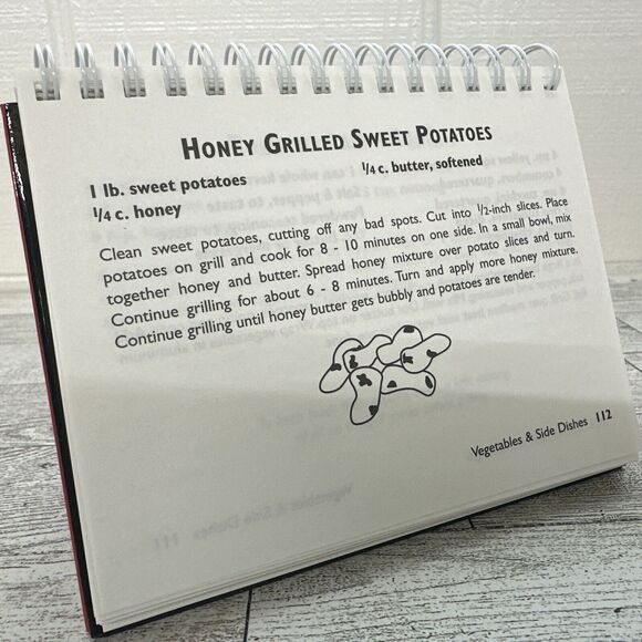 FROM THE GRILL -‎ GRILLING COOKBOOK - SCHOOLMATE - 2002 - Top Spiral - Stands Up - Picture 8 of 12